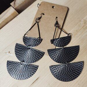 dark gray earrings